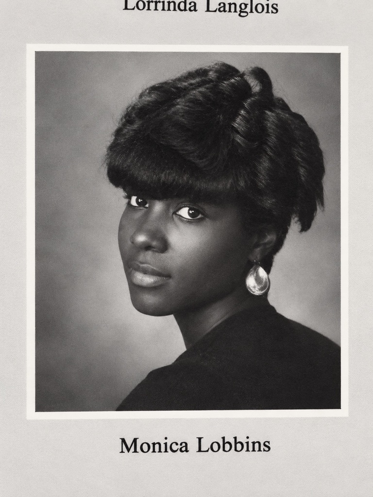 Yearbook picture of Monica Lobbins (Pierce)