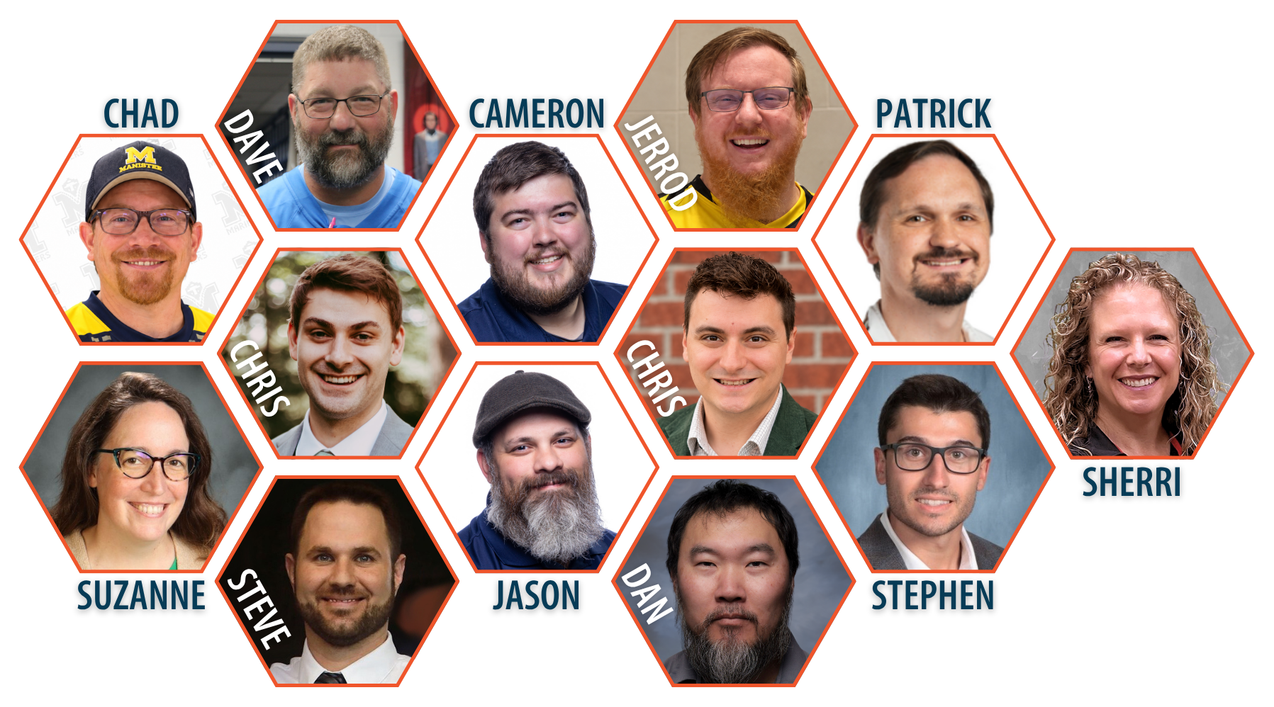 Headshots of advisory board members listed below