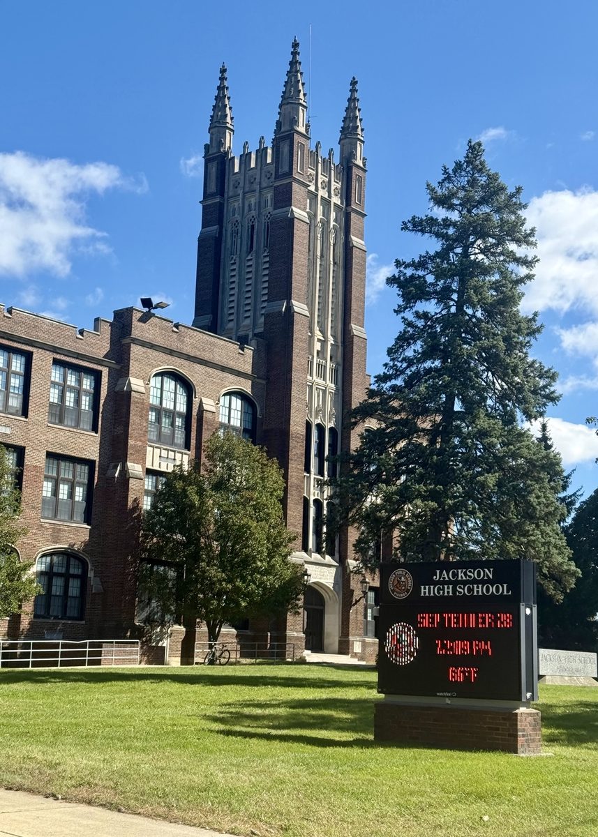 Outside shot of Jackson High School