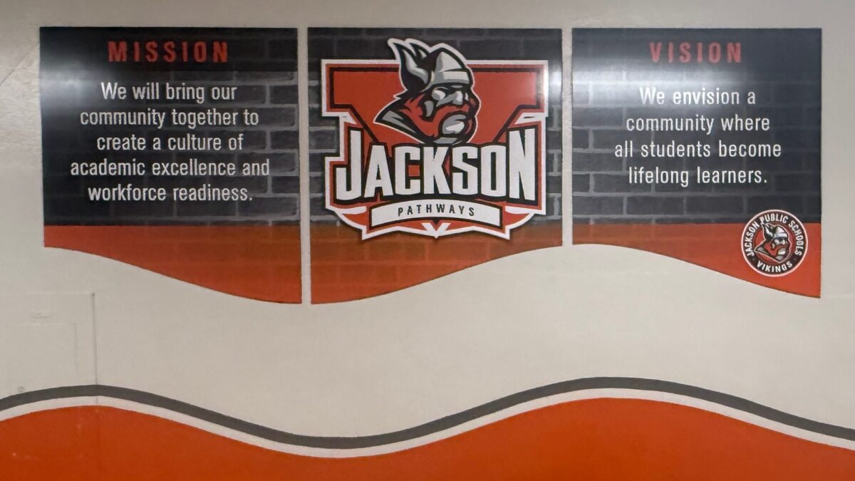 Mural of Jackson Pathways with Mission & Vision statement